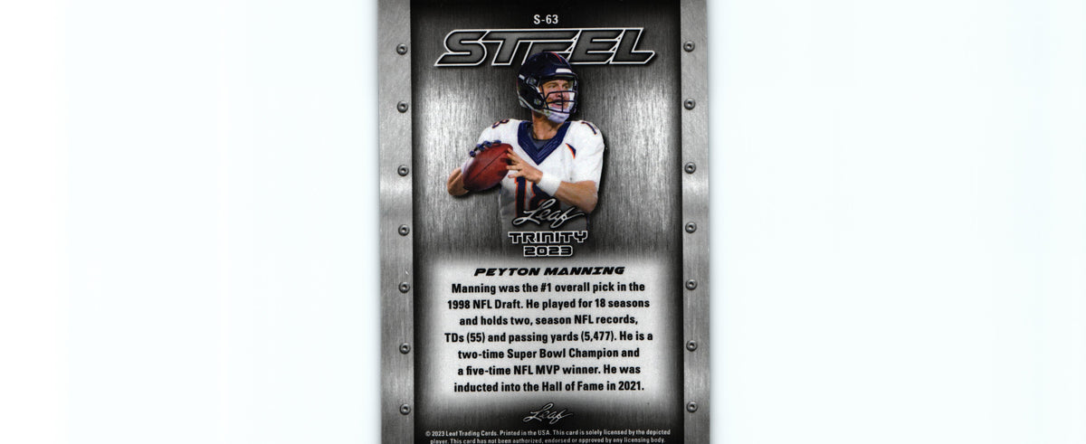 Peyton Manning 2023 SILVER STARS&DOTS Leaf S-63
