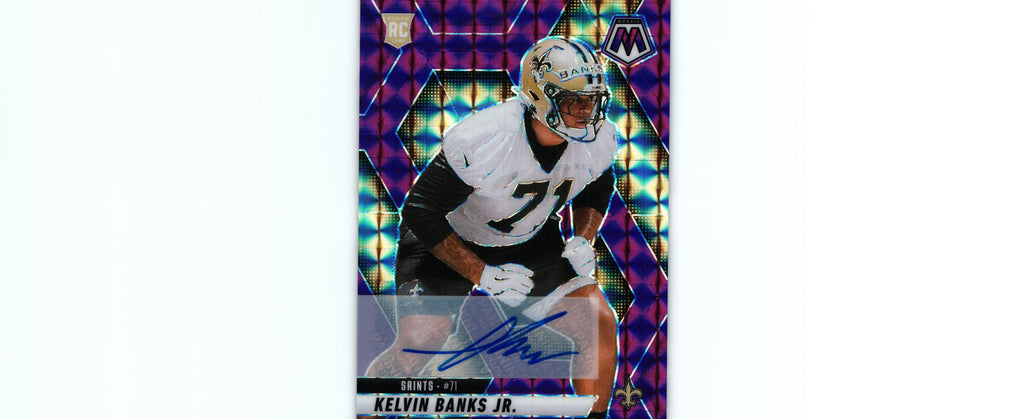 Kelvin Banks 2025 PURPLE Mosaic #338 /49 RC AUTO