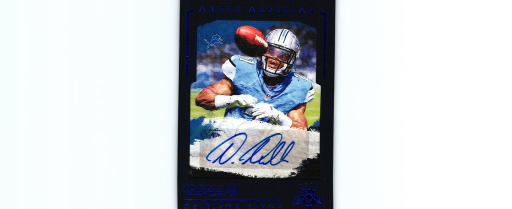 Ameer Abdullah 2015 BLUE Gridiron Kings GA-AA /10 RC AUTO
