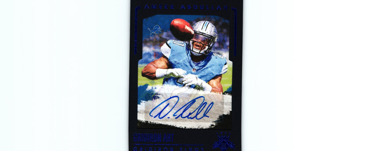 Ameer Abdullah 2015 BLUE Gridiron Kings GA-AA /10 RC AUTO