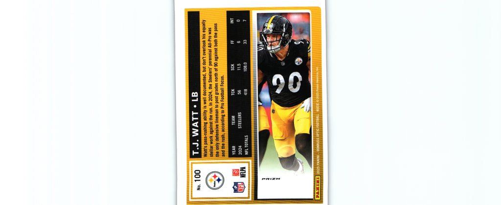 T.J. Watt 2025 RED STARS Donruss Optic #100 SP