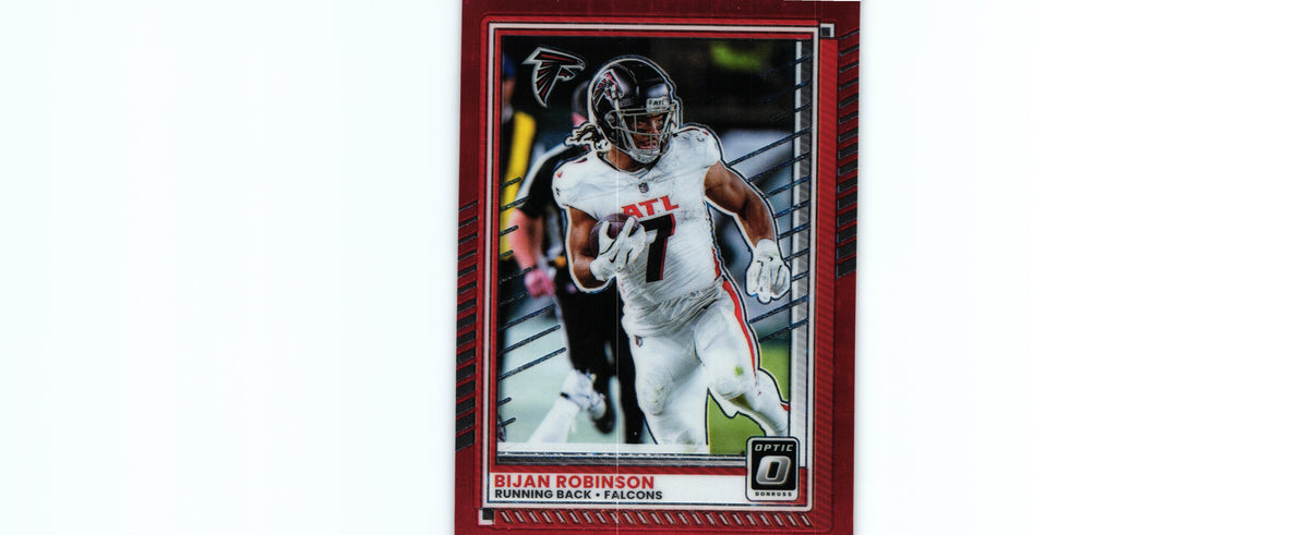 Bijan Robinson 2025 RED STARS Donruss Optic #118 SP