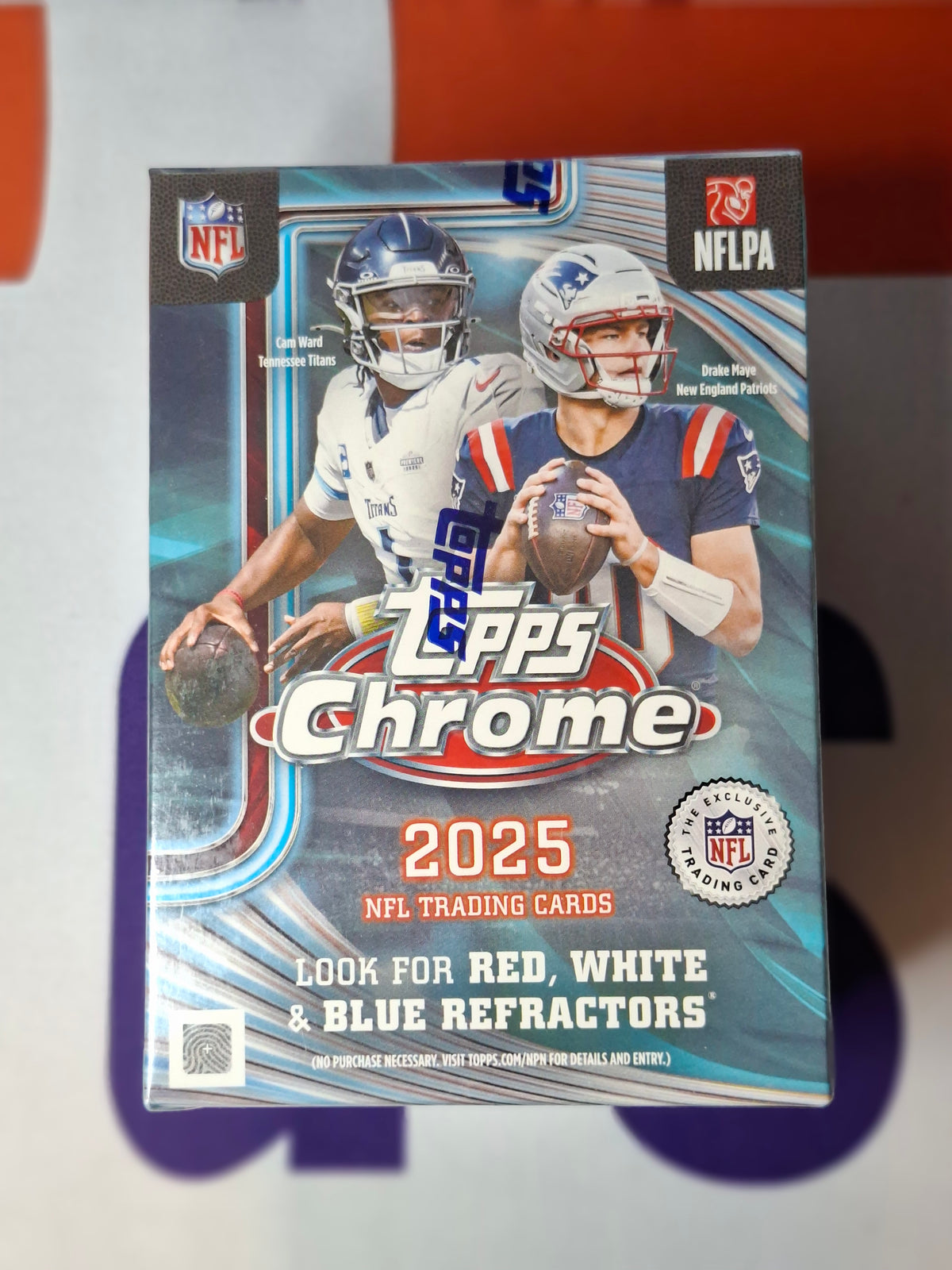 2025 Topps Chrome Blaster Box, OVP, 28 Cards