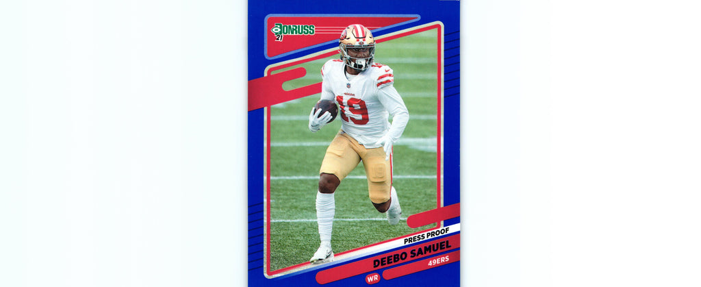 Deebo Samuel 2021 PRESS PROOF BLUE Donruss #55