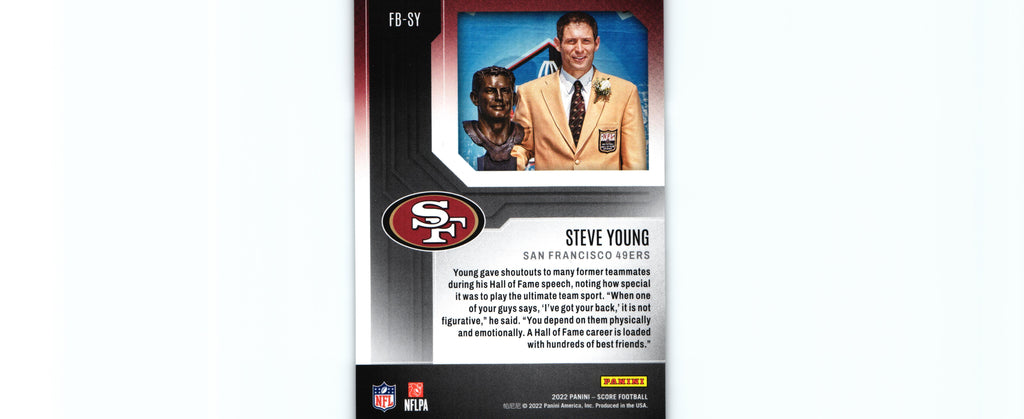 Steve Young 2022 Score FB-SY