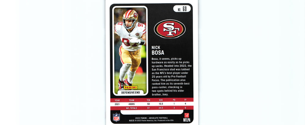 Nick Bosa 2019 Score #360 RC