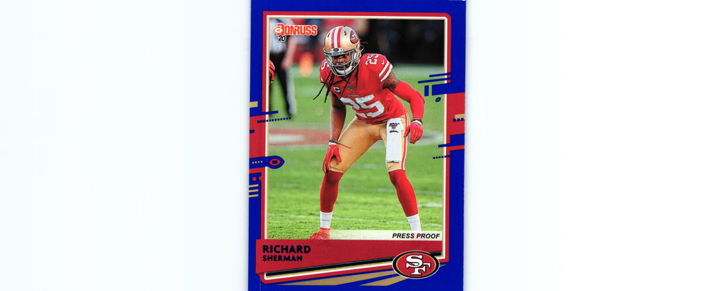 Richard Sherman 2020 PRESS PROOF BLUE Donruss #13