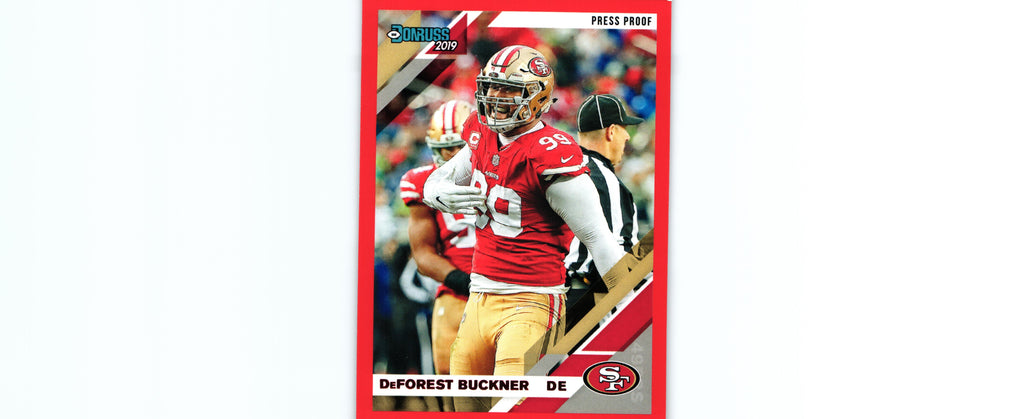 De'Forest Buckner 2019 PRESS PROOF RED Donruss #222