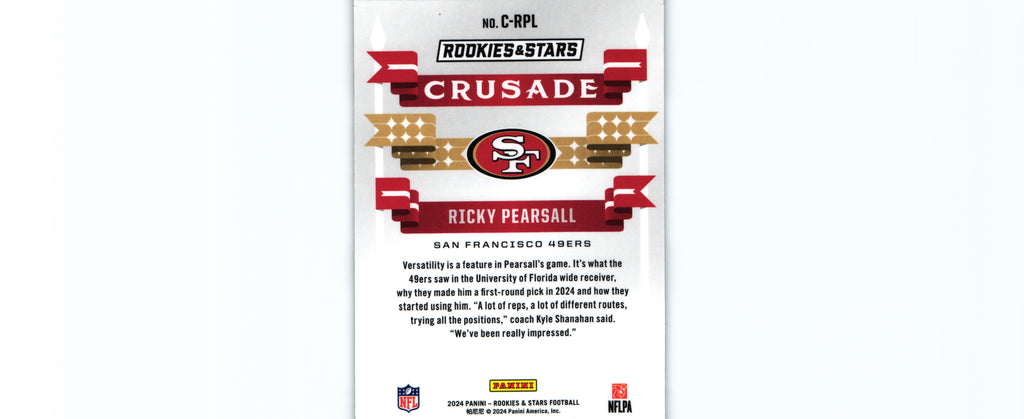 Ricky Pearsall 2024 Rookies&Stars C-RPL RC