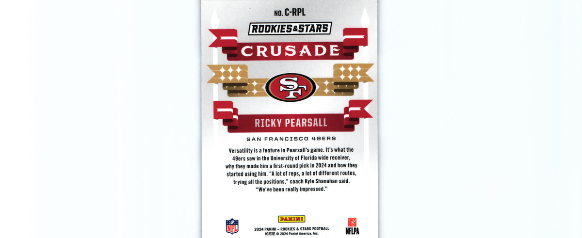 Ricky Pearsall 2024 Rookies&Stars C-RPL RC