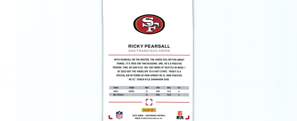 Ricky Pearsall 2025 Photogenic #46