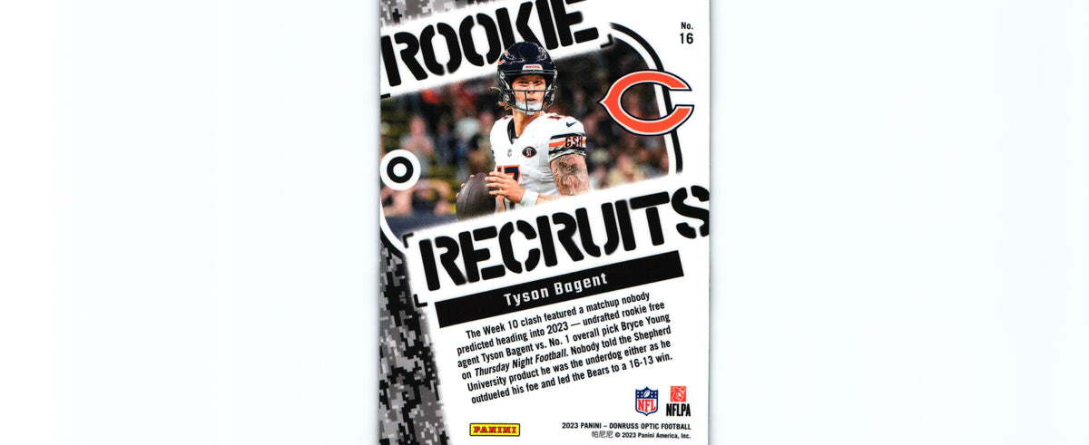 Tyson Bagent 2023 Donruss Optic #16 RC