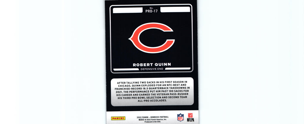 Robert Quinn 2022 Donruss PRD-17