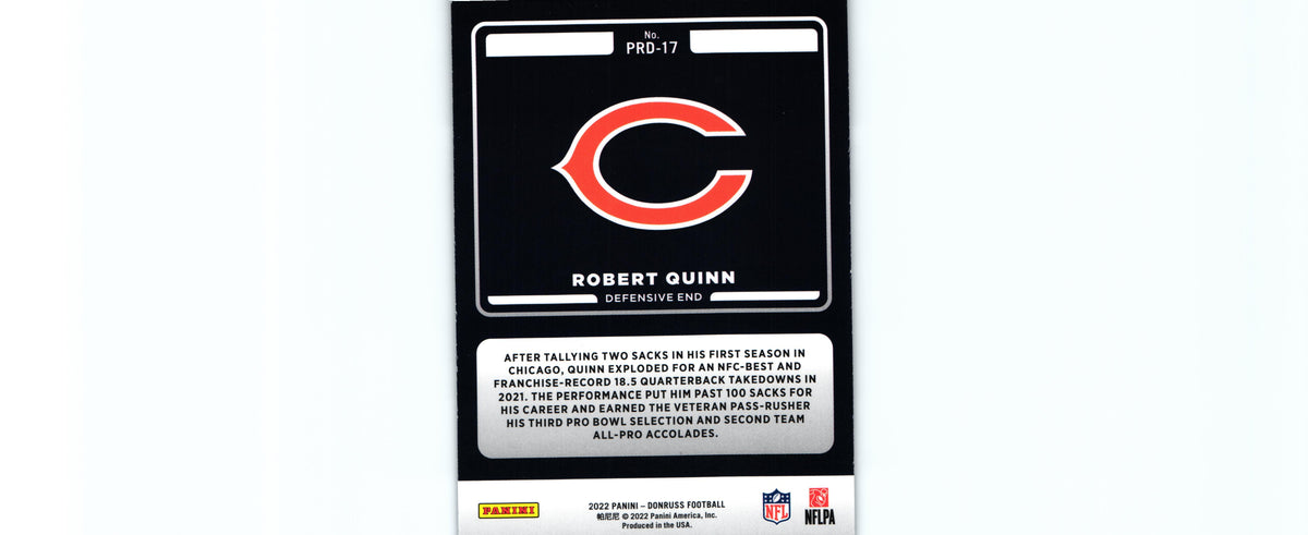 Robert Quinn 2022 Donruss PRD-17