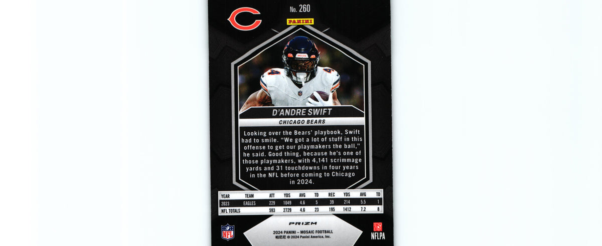 D'Andre Swift 2024 GREEN Mosaic #260