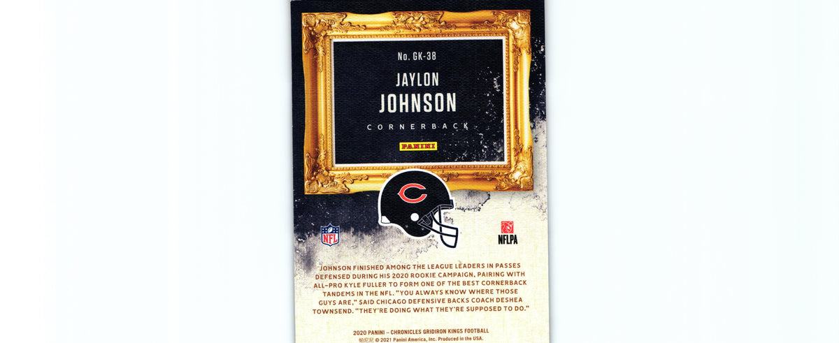Jaylon Johnson 2020 Chronicles GK-38 RC