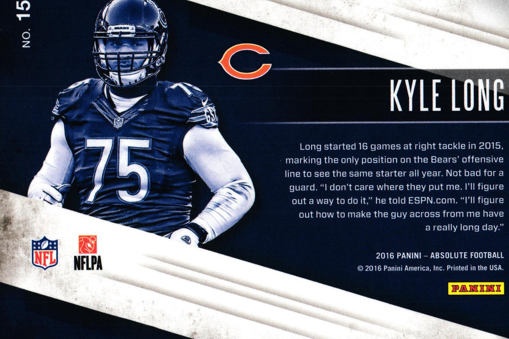 Kyle Long 2016 Absolute #15