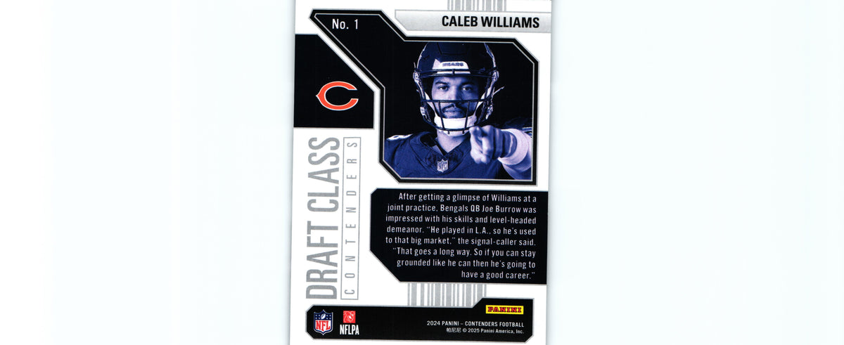 Caleb Williams 2024 Contenders #1 RC