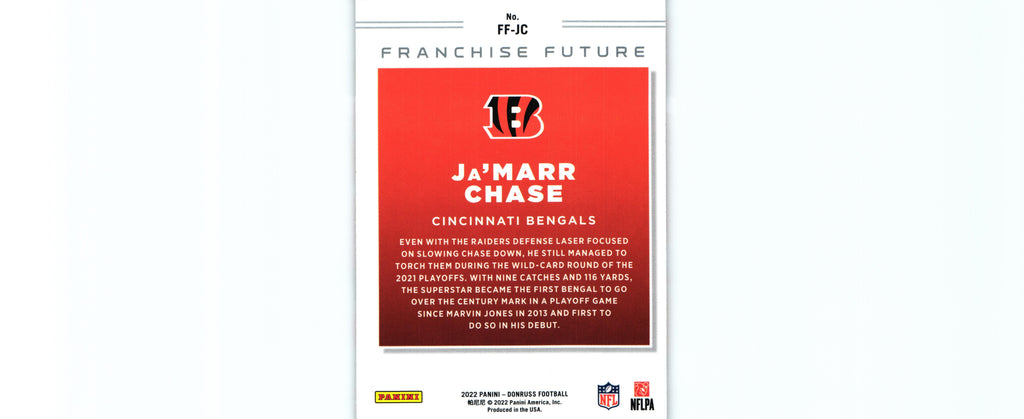 Ja'Marr Chase 2022 Donruss FF-JC