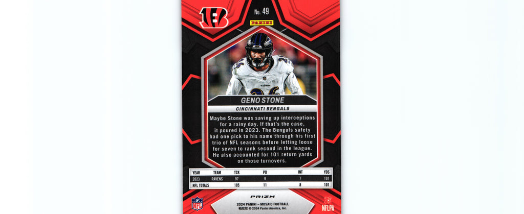 Geno Stone 2024 CAMO PINK Mosaic #49