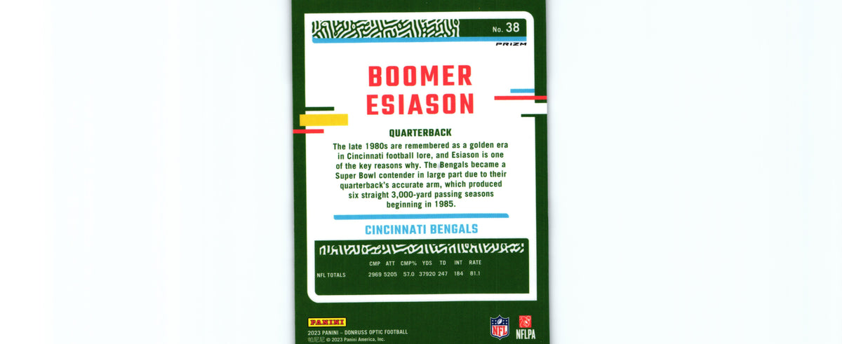 Boomer Esiason 2023 HOLO Donruss Optic #38
