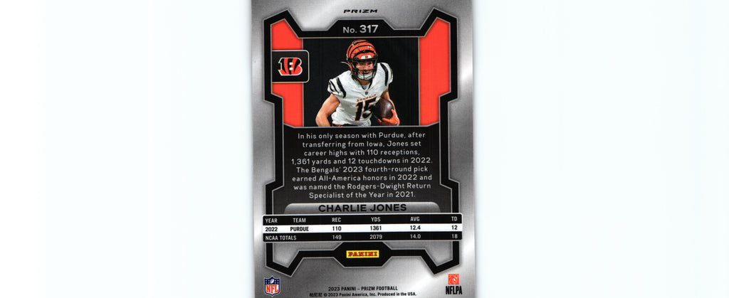 Charlie Jones 2023 ORANZE LAZER Prizm #317 RC