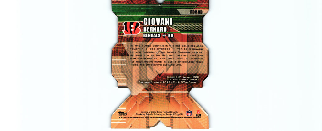 Giovani Bernard 2013 DIE CUT Topps RDC-GB RC