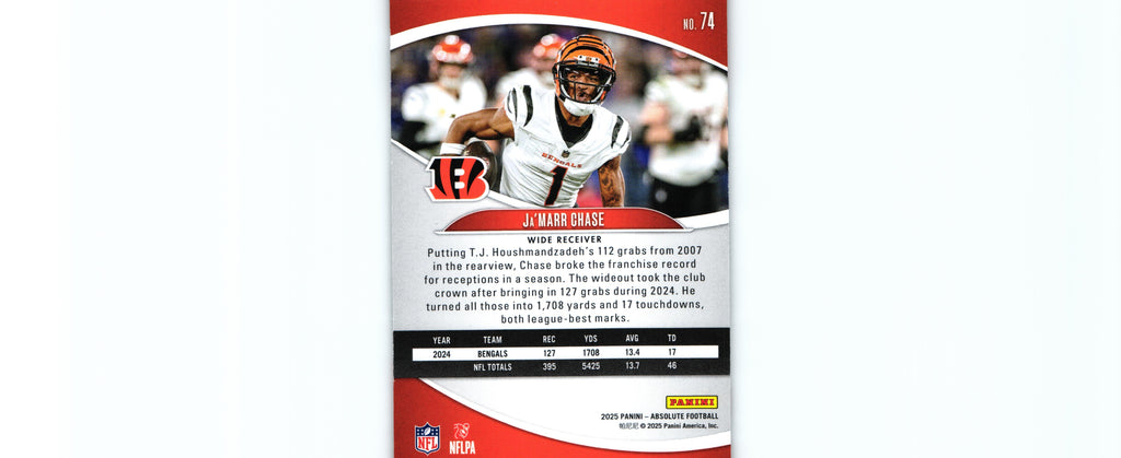 Ja'Marr Chase 2025 BLUE Absolute #74