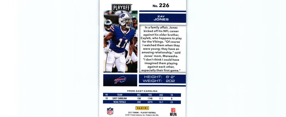 Zay Jones 2017 Playoff #226 RC