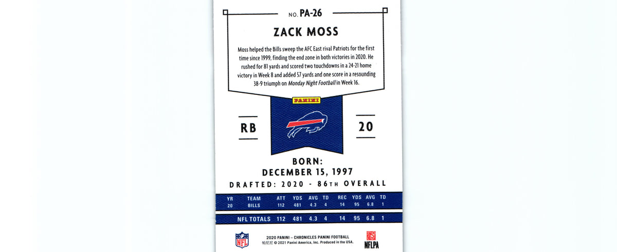 Zach Moss 2020 GREEN Chronicles PA-26 RC