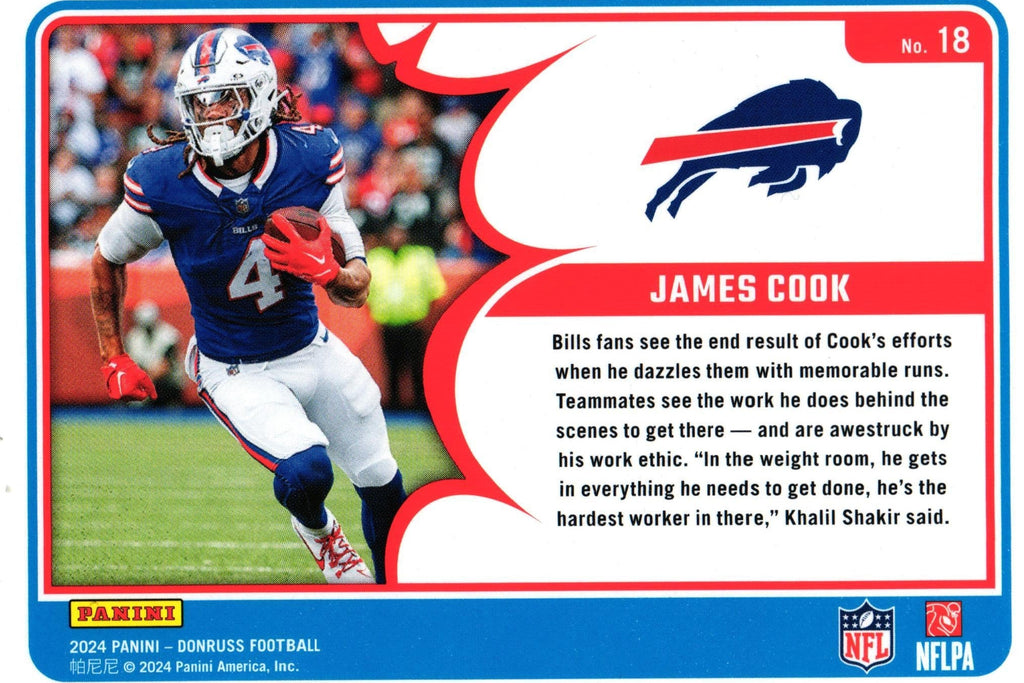 James Cook 2024 Donruss #18
