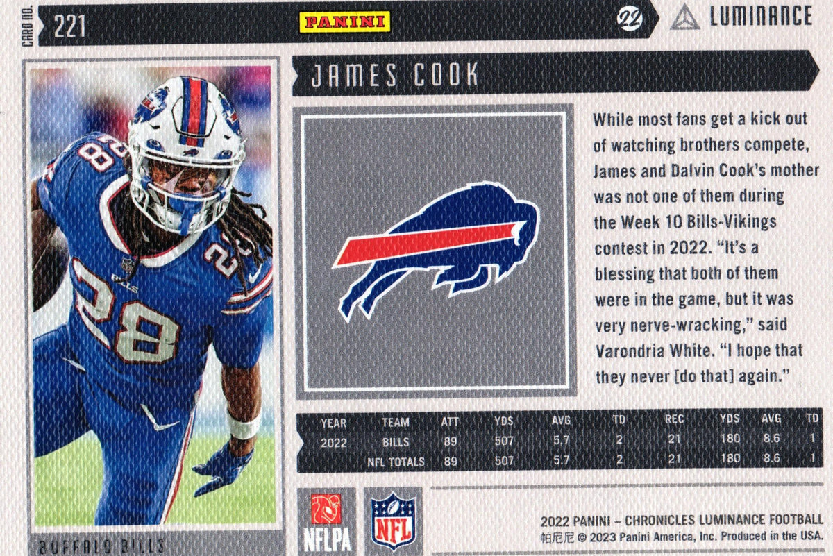 James Cook 2022 Chronicles #221 RC