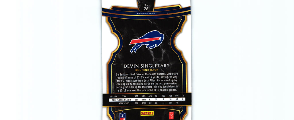 Devin Singletary 2019 Select #26 RC