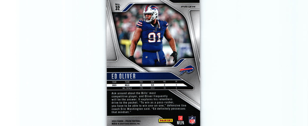 Ed Oliver 2024 ORANGE LAZER Prizm #32