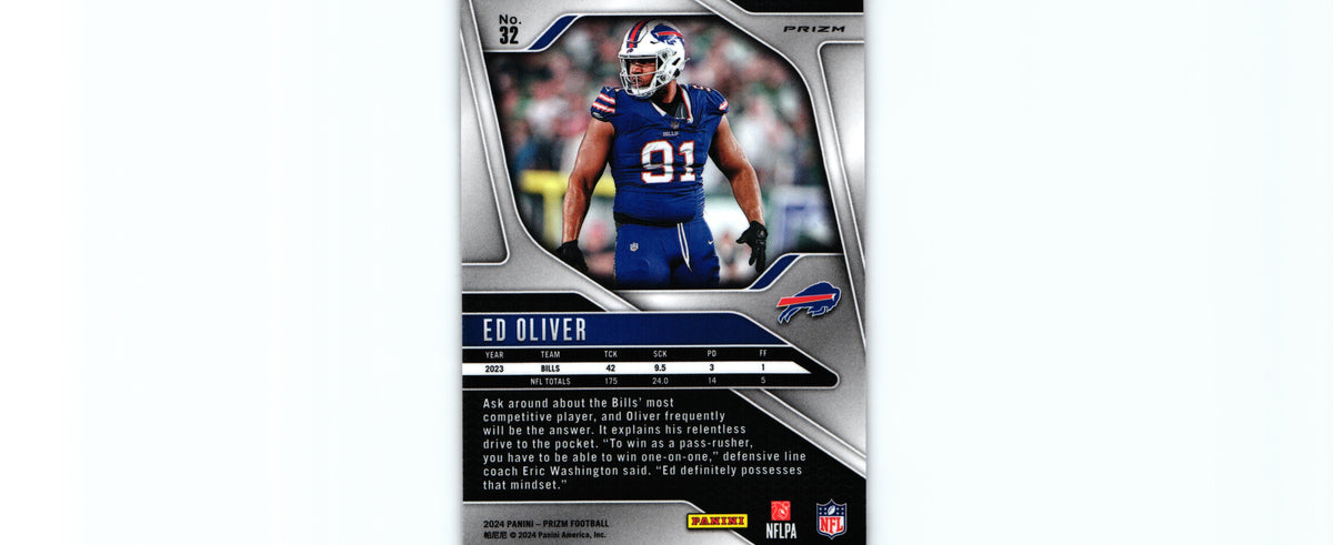 Ed Oliver 2024 ORANGE LAZER Prizm #32