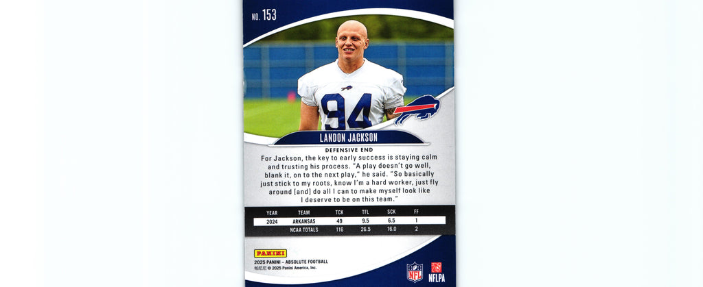 Landon Jackson  2025 RED&GREEN Absolute #153 RC