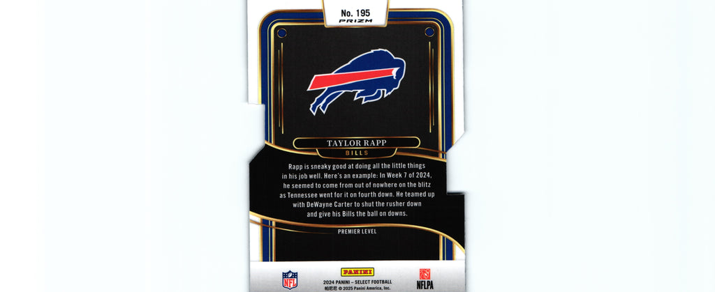 Taylor Rapp 2024 SILVER DIE CUT Select #195