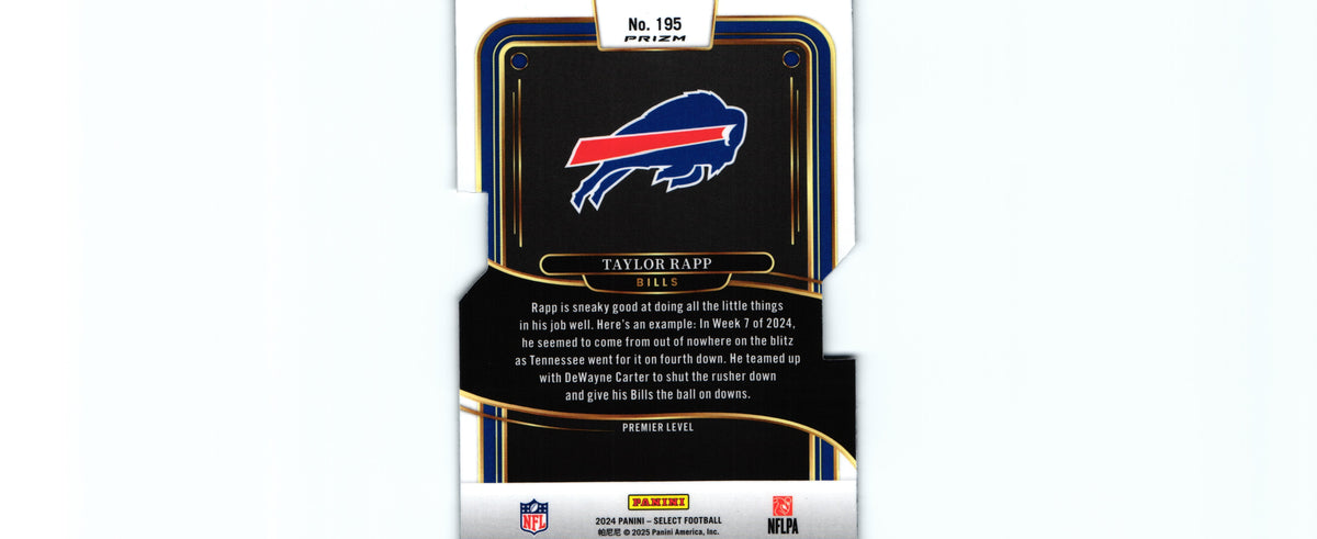 Taylor Rapp 2024 SILVER DIE CUT Select #195