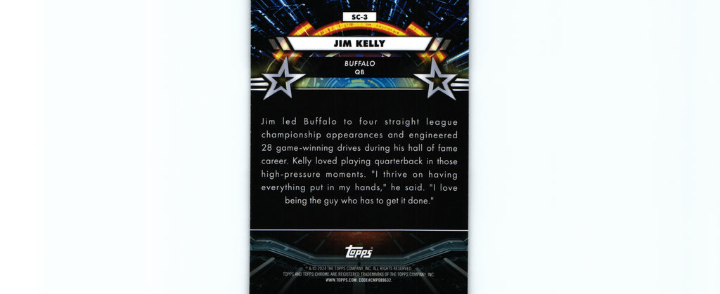 Jim Kelly 2024 Topps SC-3