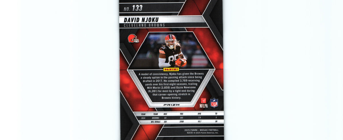 David Njoku 2025 GREEN Mosaic #133