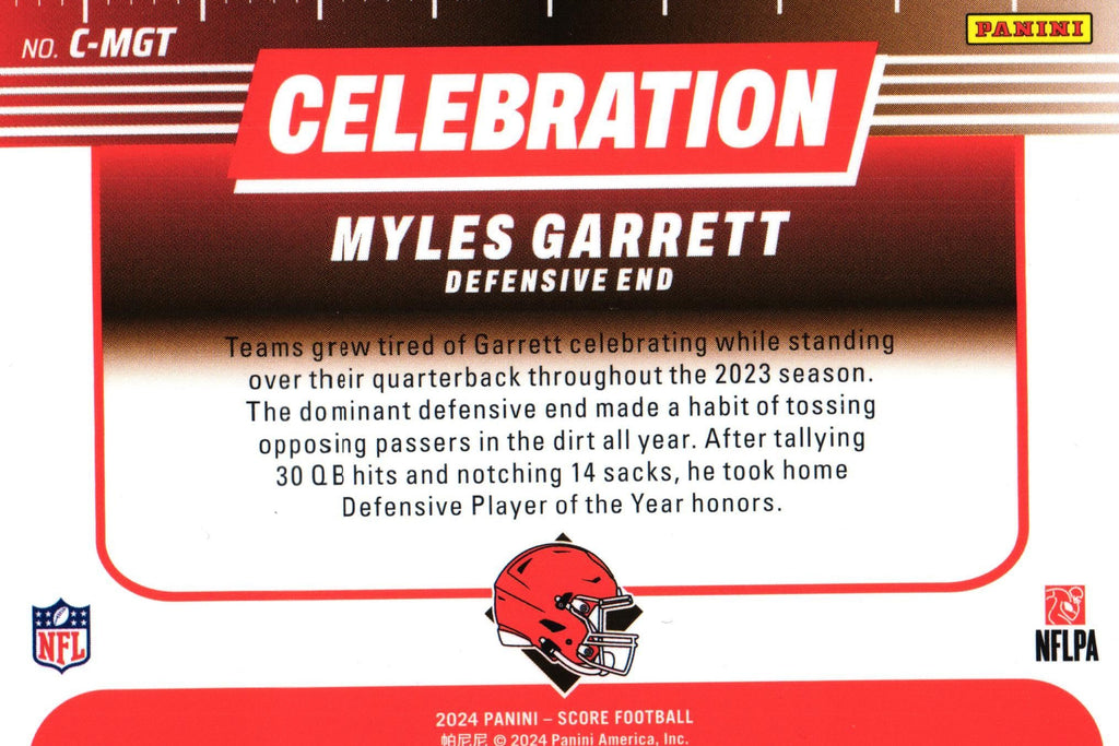 Myles Garrett 2024 Score C-MGT