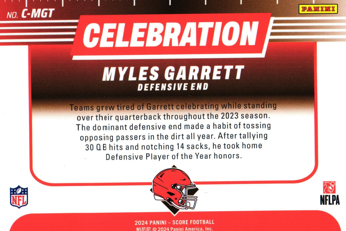 Myles Garrett 2024 Score C-MGT