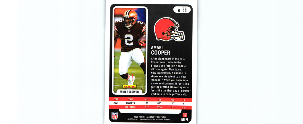 Amari Cooper 2022 GREEN Absolute #68