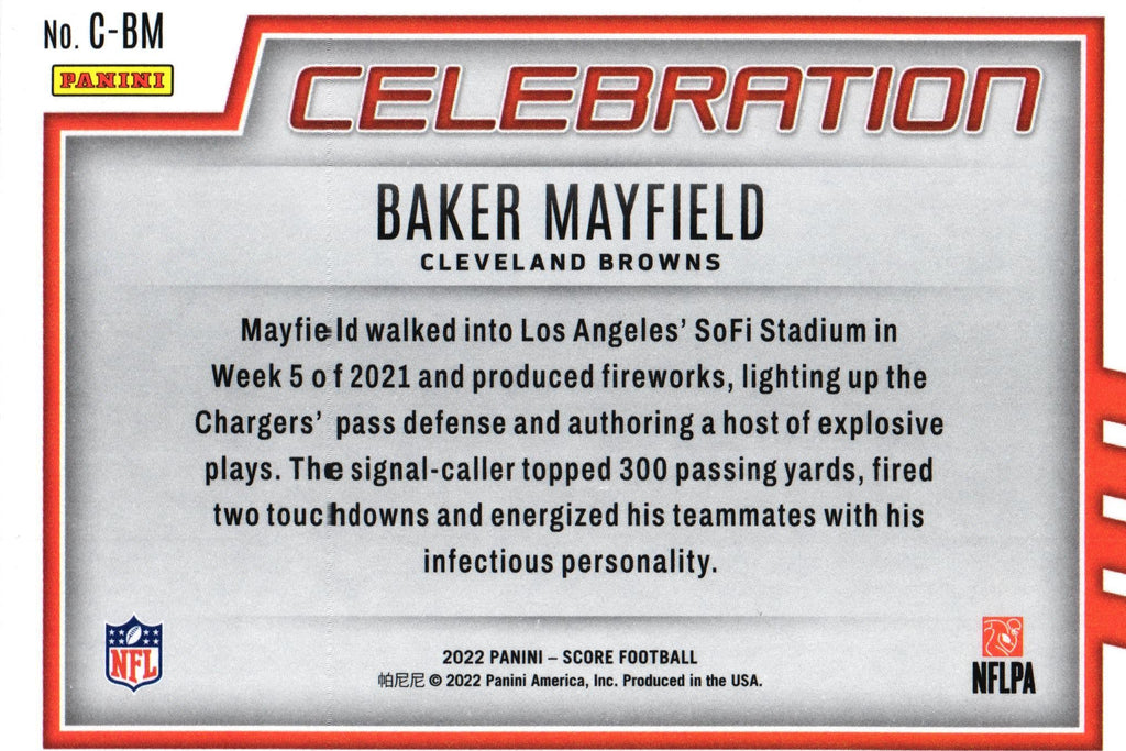 Baker Mayfield 2022 Score C-BM