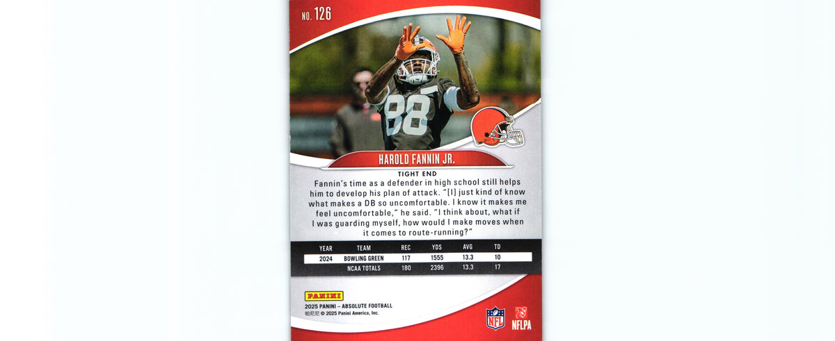 Harold Fannin 2025 BLUE Absolute #126 RC