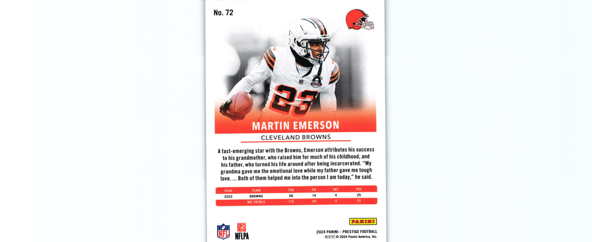 Martin Emerson 2024 HYPER Prestige #72