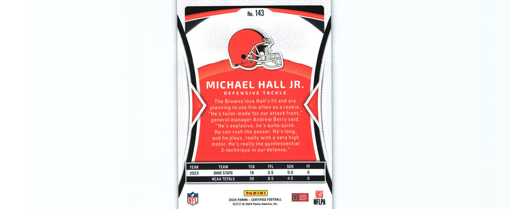 Michael Hall 2024 MIRROR Certified #143 /350 RC