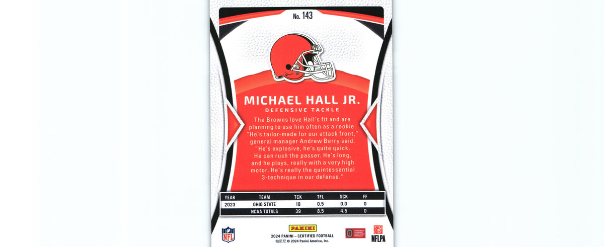 Michael Hall 2024 MIRROR Certified #143 /350 RC