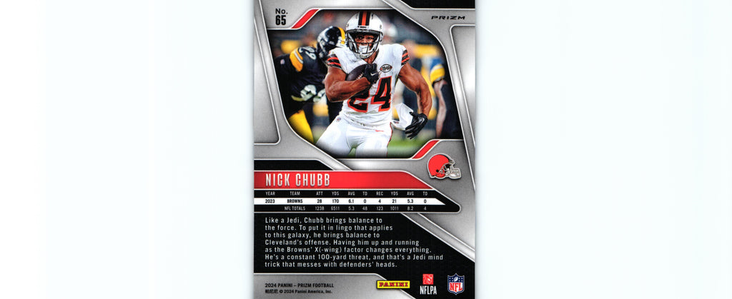 Nick Chubb 2024 RED WHITE&BLUE  Prizm #65