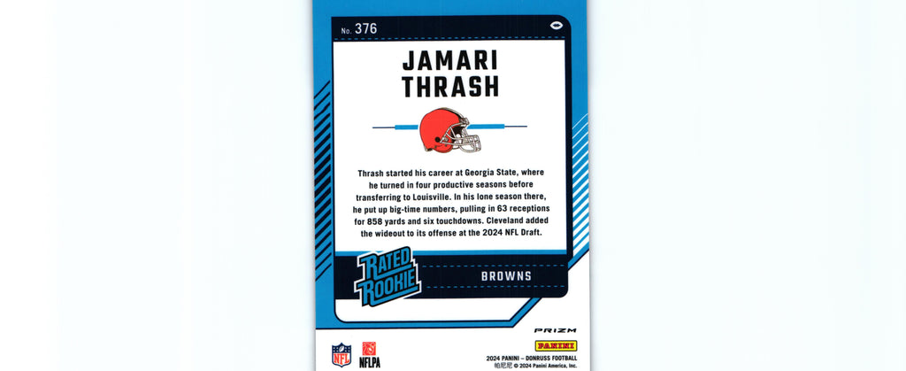 Jamari Thrash 2024 PINK Donruss #376 RC